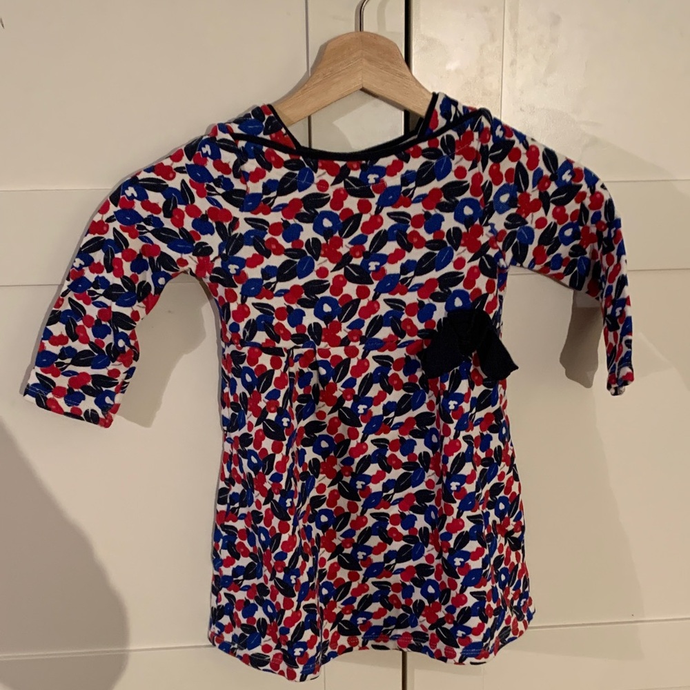 Petit Bateau White and Blue Dress